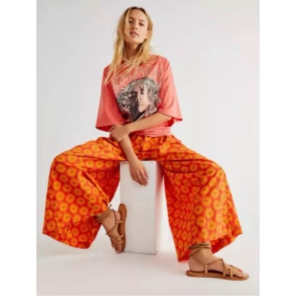 Free People Katya Wide Leg Bow Jumpsuit - Picture 3 of 8